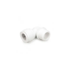 KP-ME0404 Коліно 1/4" шланг х 1/4" РЗ, білий колір.