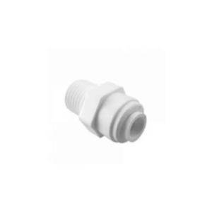 KP-MC0404 Муфта 1/4" шланг х 1/4" РЗ, білий колір.